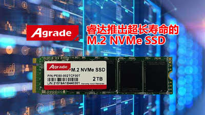 Agrade睿達(dá)推出超長(zhǎng)壽命的M.2 NVMe SSD